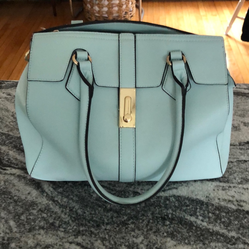 Blue handbag